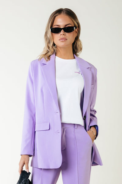 Colourful Rebel Gemma Single Breasted Blazer | Light lilac 8720867048589