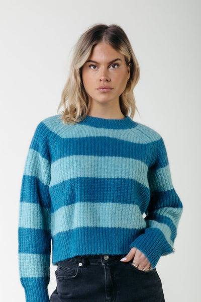 Colourful Rebel Kinza Knit | Canal blue 