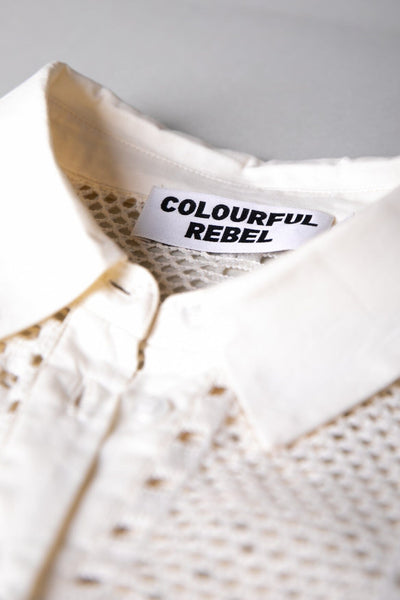 Colourful Rebel Lexi Crochet Blouse | Off white 