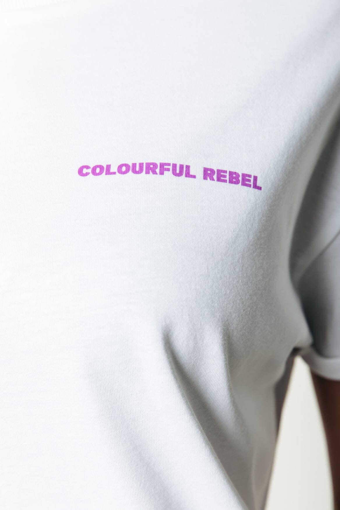 Colourful Rebel Logo Circle Boxy Tee | Standard white 