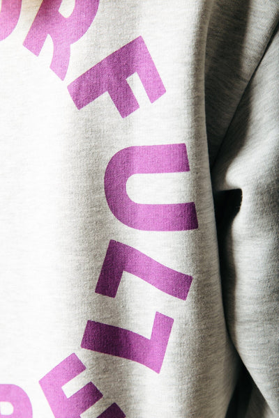 Colourful Rebel Logo Circle Relaxed Sweat | Light grey melange 