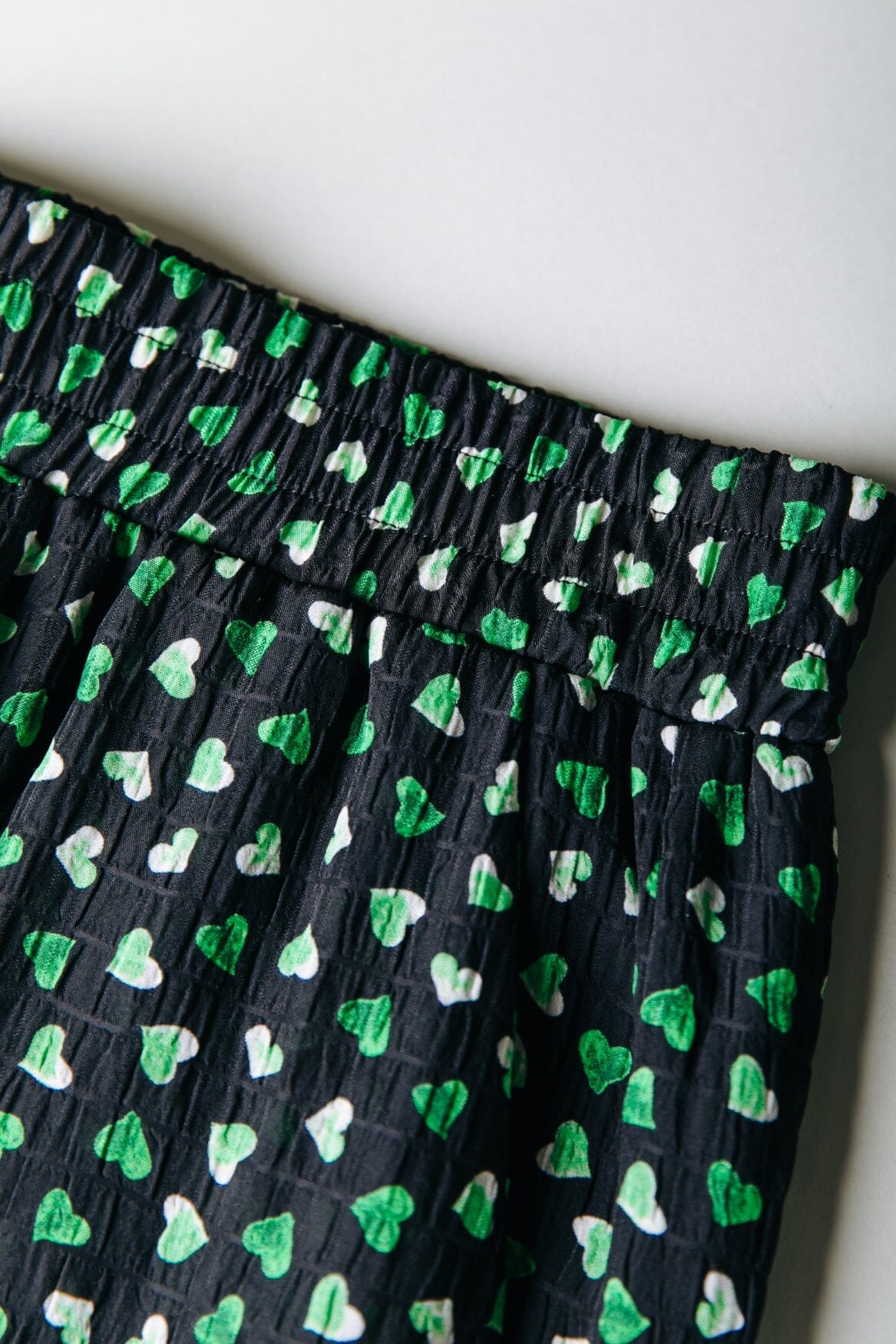 Colourful Rebel Melody Hearts Straight Pants | Bright green 