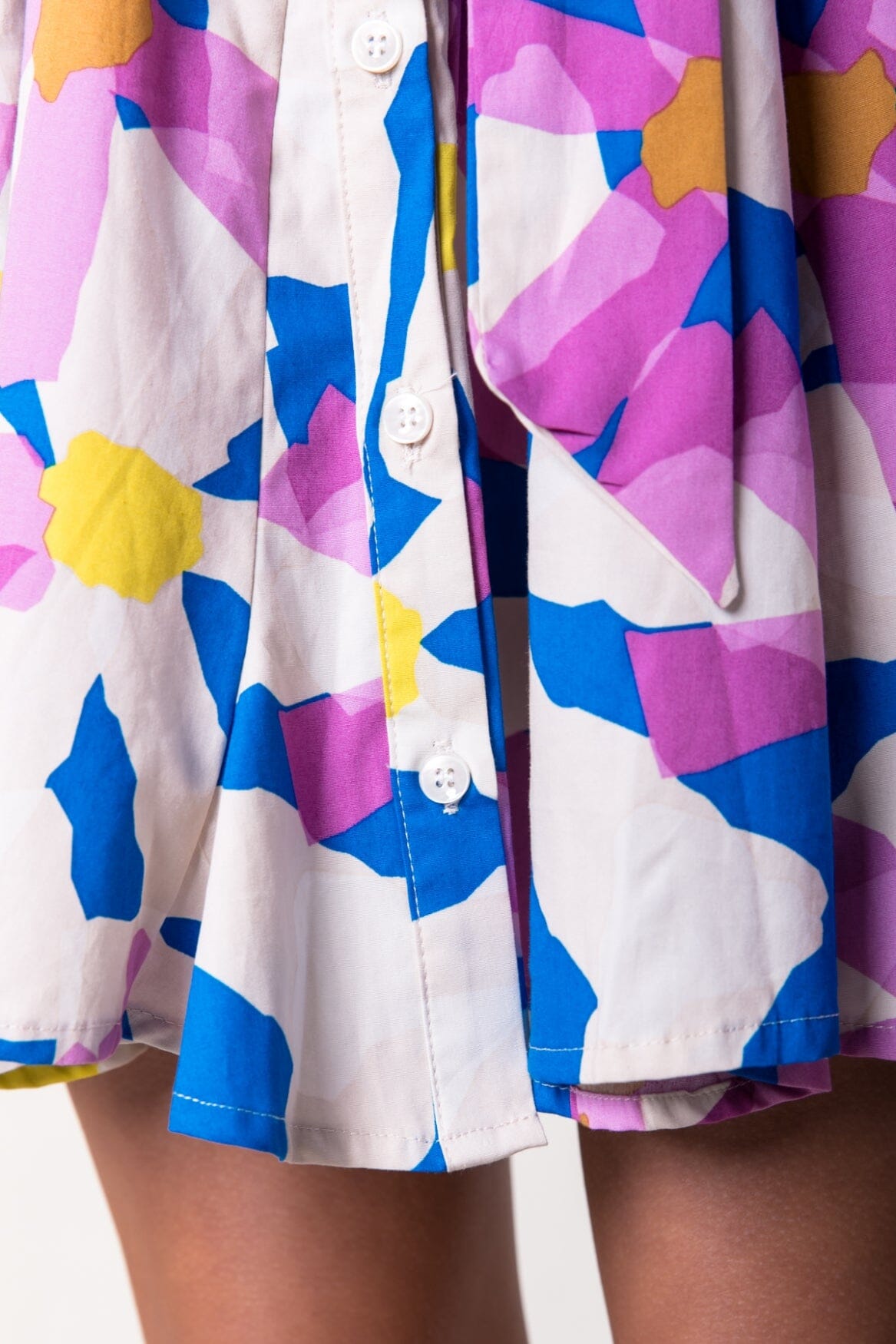Colourful Rebel Minon Big Flower Shirt Dress | Multicolor 