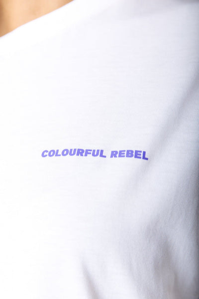 Colourful Rebel Motel Loosefit Tee | Standard white 