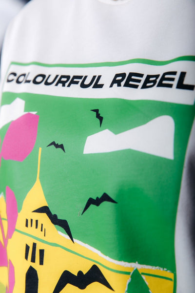 Colourful Rebel Motel Scenery Tee | Off white 