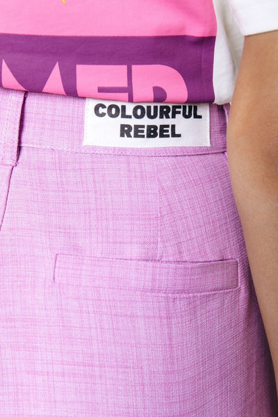 Colourful Rebel Moza High Waist Short | Medium pink 