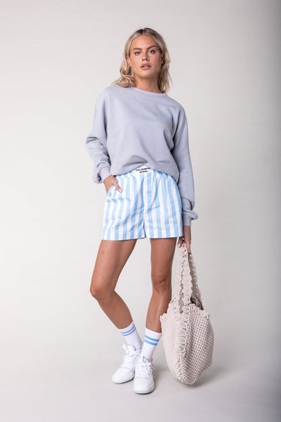 Colourful Rebel Palm Coast Sweat | Light grey 