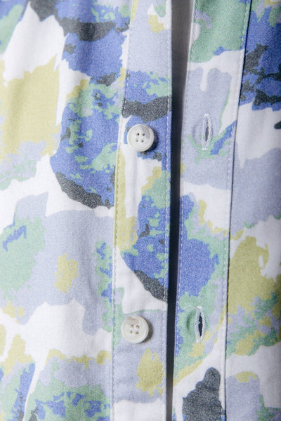 Colourful Rebel Parker Abstract Leaves Shirt | Lime 