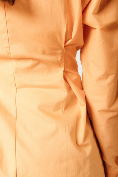 Colourful Rebel Phyline Uni Buttondown Blouse | Tangerine 