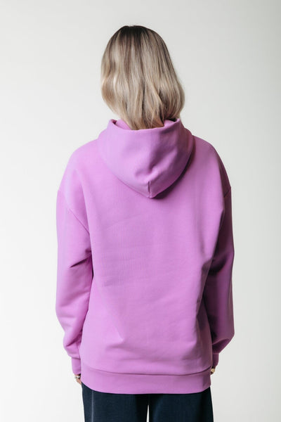 Colourful Rebel Puff Logo Clean Hoodie | Medium Violet 