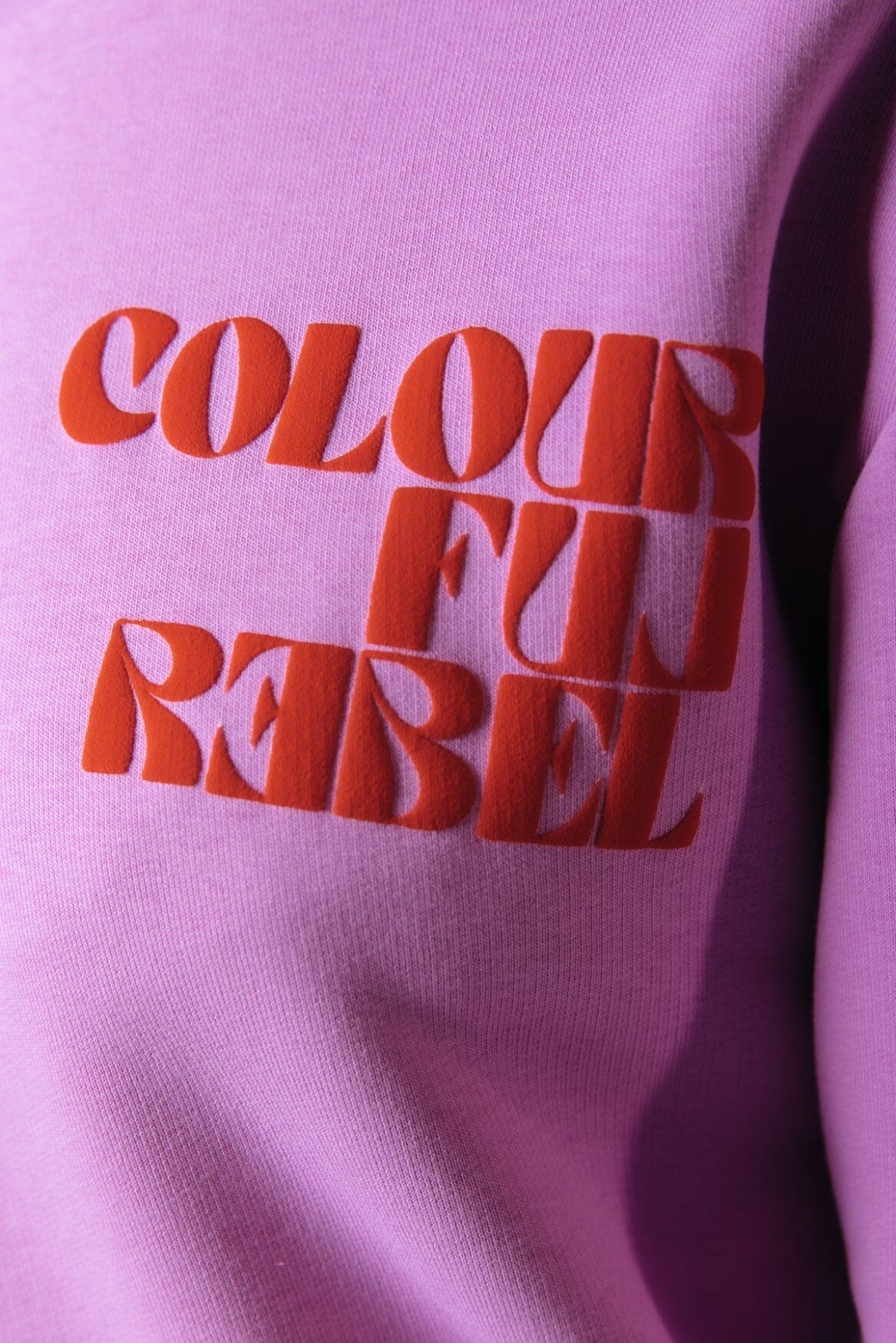 Colourful Rebel Puff Logo Relaxed Sweat | Medium Violet 