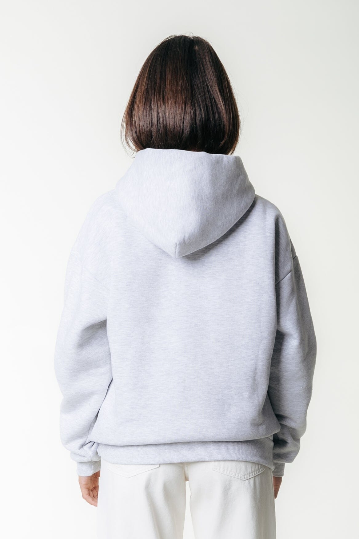 Colourful Rebel Racer Logo Hoodie | Light grey melange 