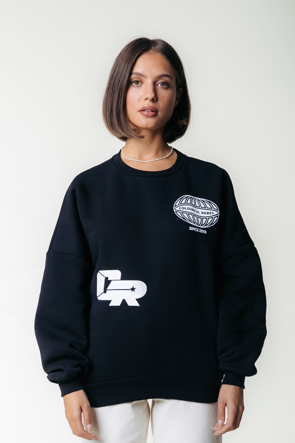 Colourful Rebel Racer Logo Sweat | Black 8720867059202