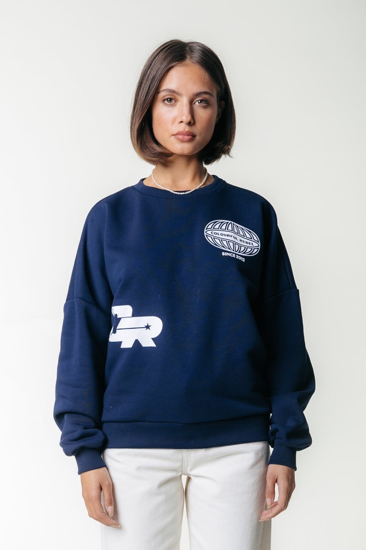 Colourful Rebel Racer Logo Sweat | Dark Navy 8720867059158