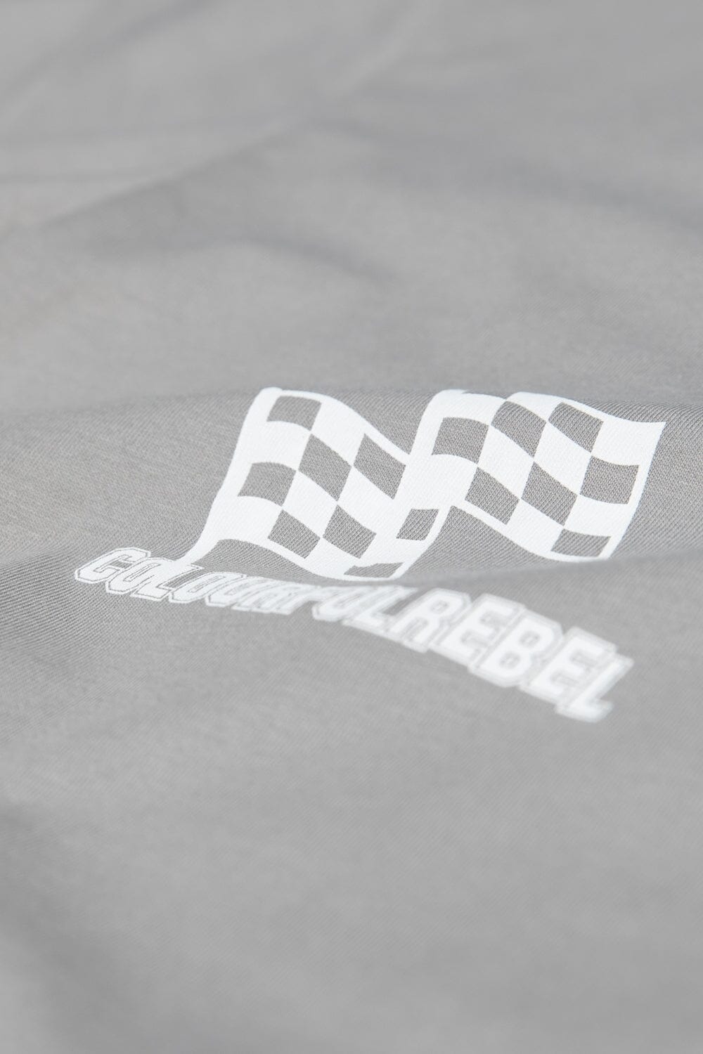 Colourful Rebel Racing Logos Tee | Light grey 