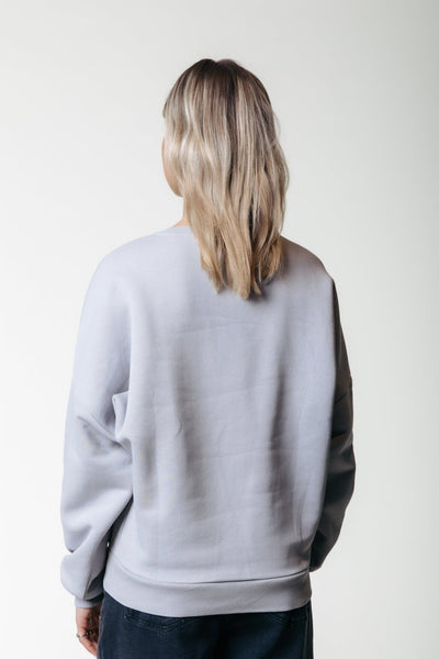 Colourful Rebel Rebel Dropped Shoulder Sweat | Light grey 