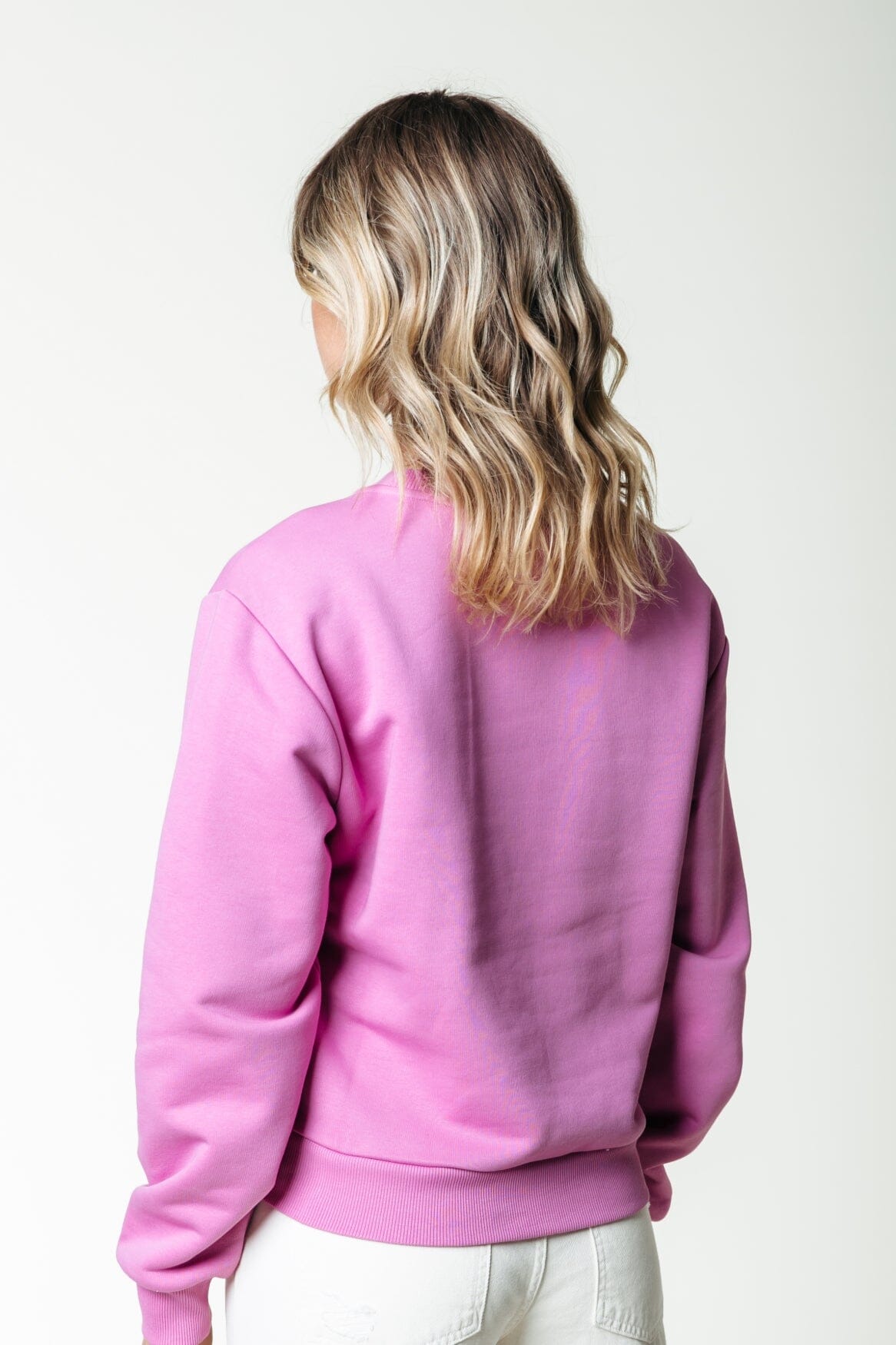 Colourful Rebel Rebel Patch Sweat | Medium pink 