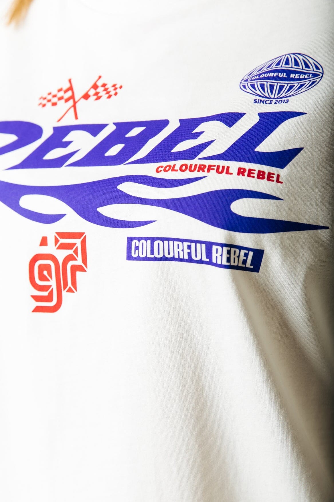 Colourful Rebel Rebel Racing Loosefit Tee | Standard white 