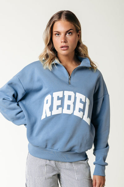 Colourful Rebel Rebel Relaxed Zip Sweat | Bright green 8720867055563