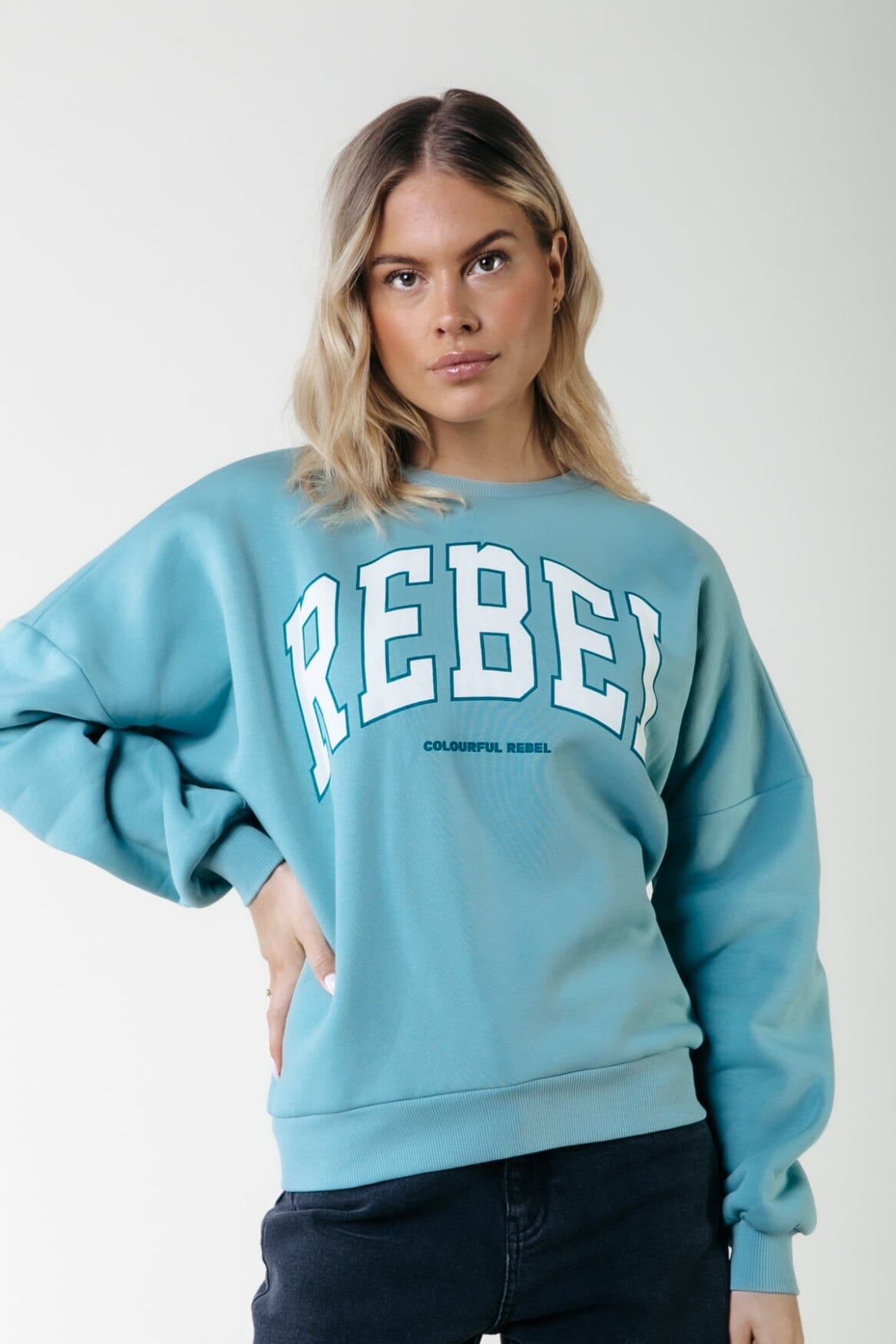 Colourful Rebel Rebel Sweat | Mineral blue 8720867047193