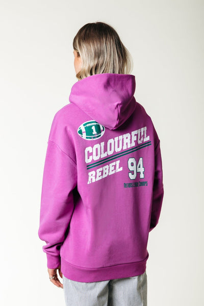 Colourful Rebel Rugby Clean Hoodie | Pink 8720867056119