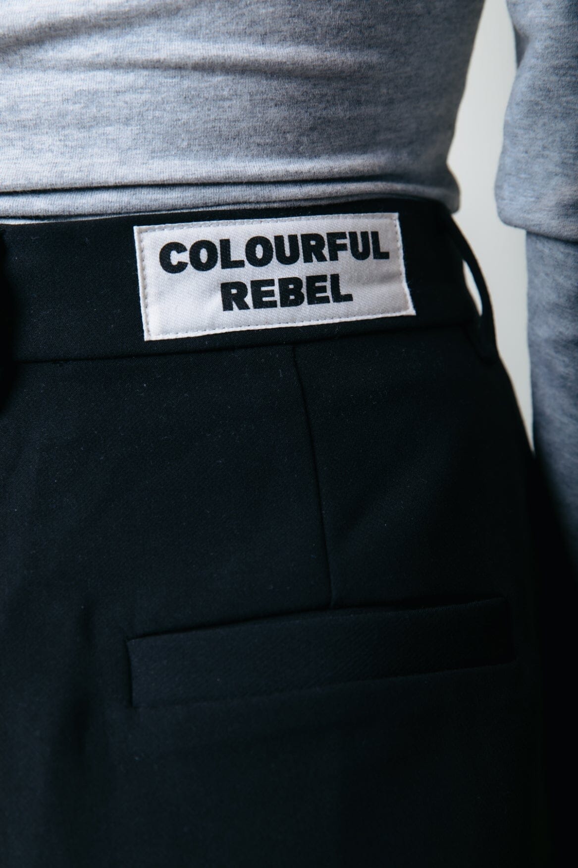 Colourful Rebel Rus Straight Pants | Black 