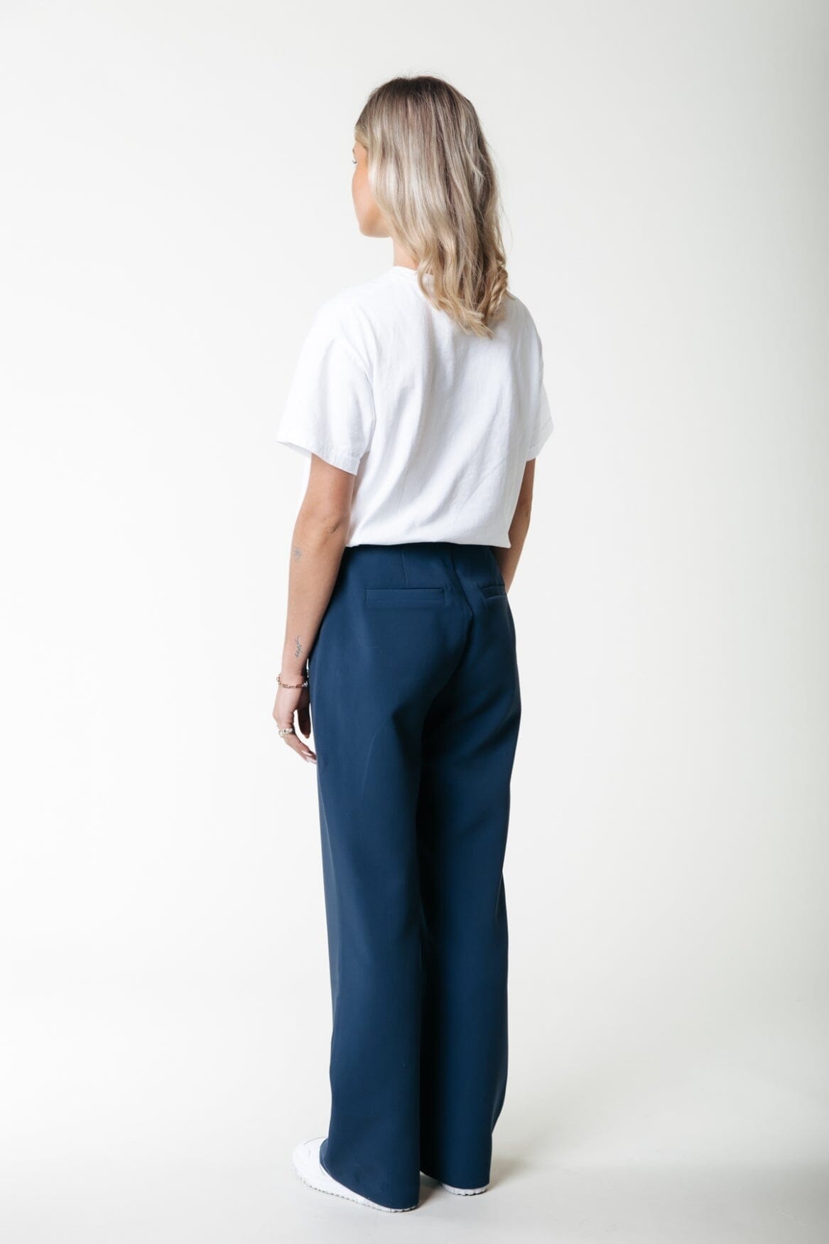 Colourful Rebel Rus Straight Pants | Dark Navy 