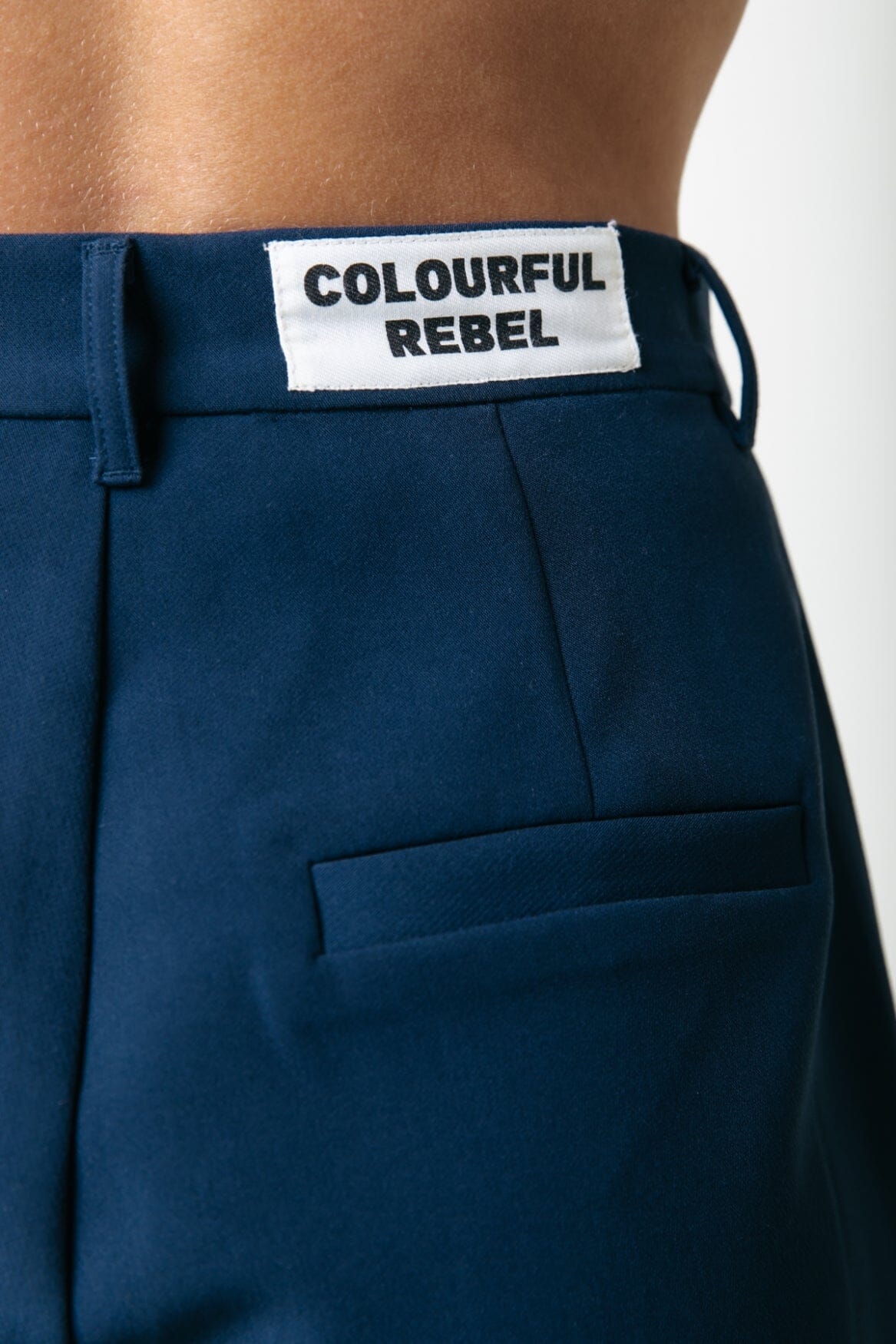 Colourful Rebel Rus Straight Pants | Dark Navy 