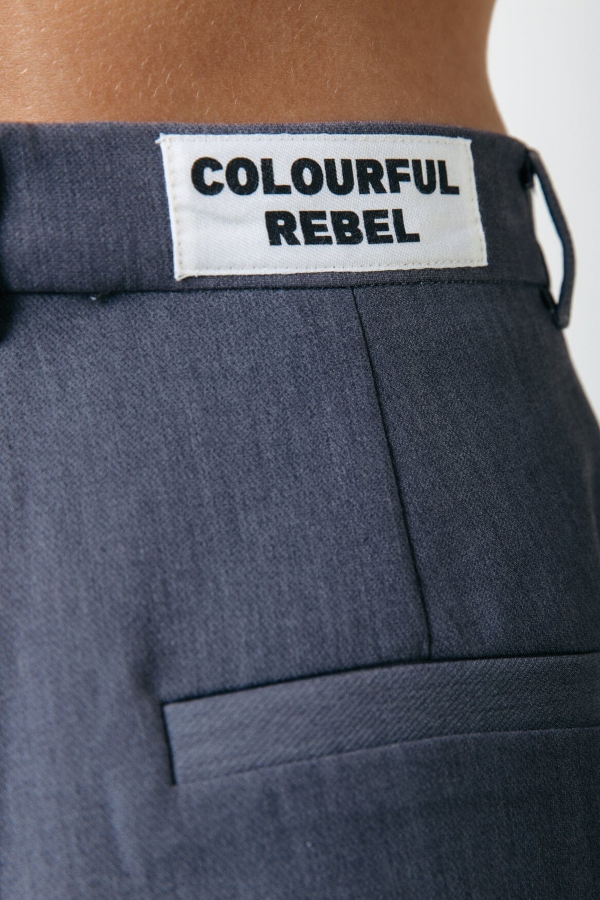 Colourful Rebel Rus Straight Pants | Grey 