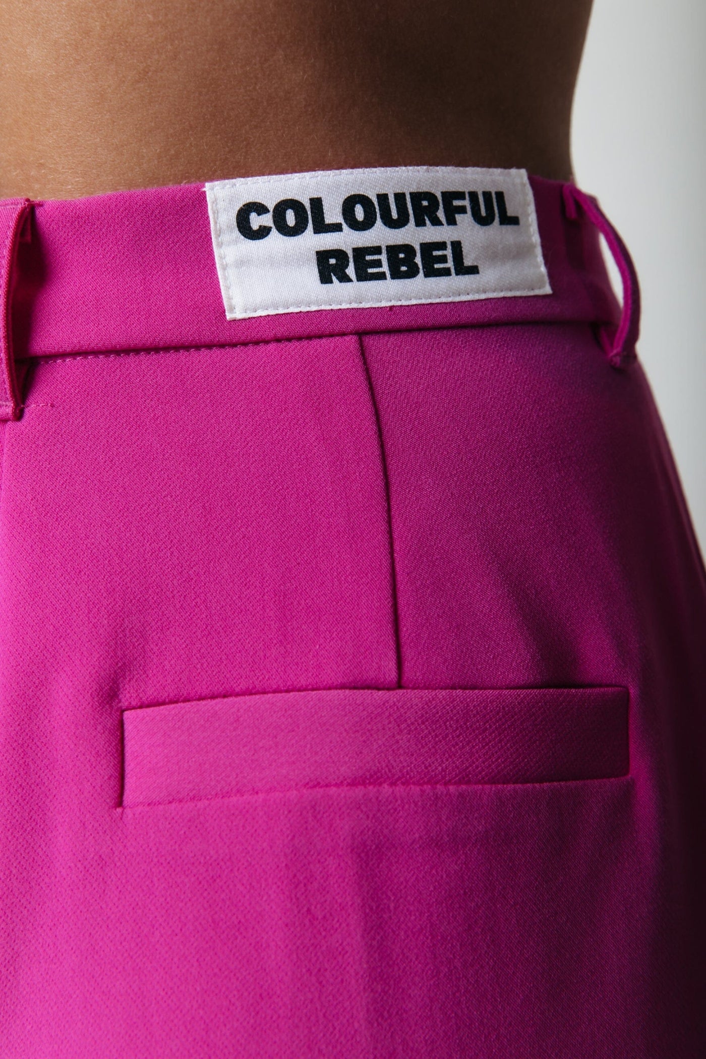 Colourful Rebel Rus Uni Straight Pants | Fuchsia 