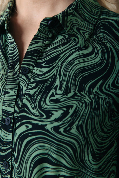 Colourful Rebel Sacha Liquid Shirt Dress | Soft Green 