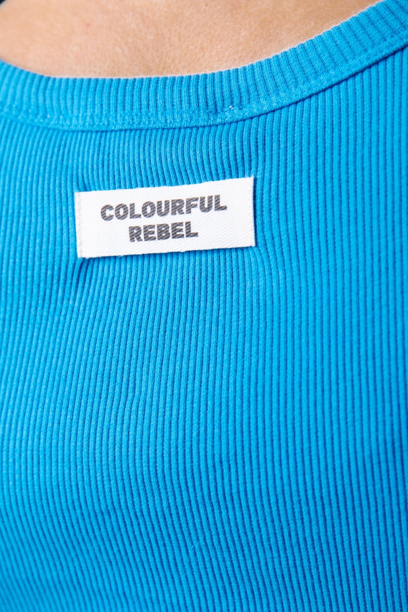 Colourful Rebel Sachi Rib Tanktop | Light Ocean Blue 