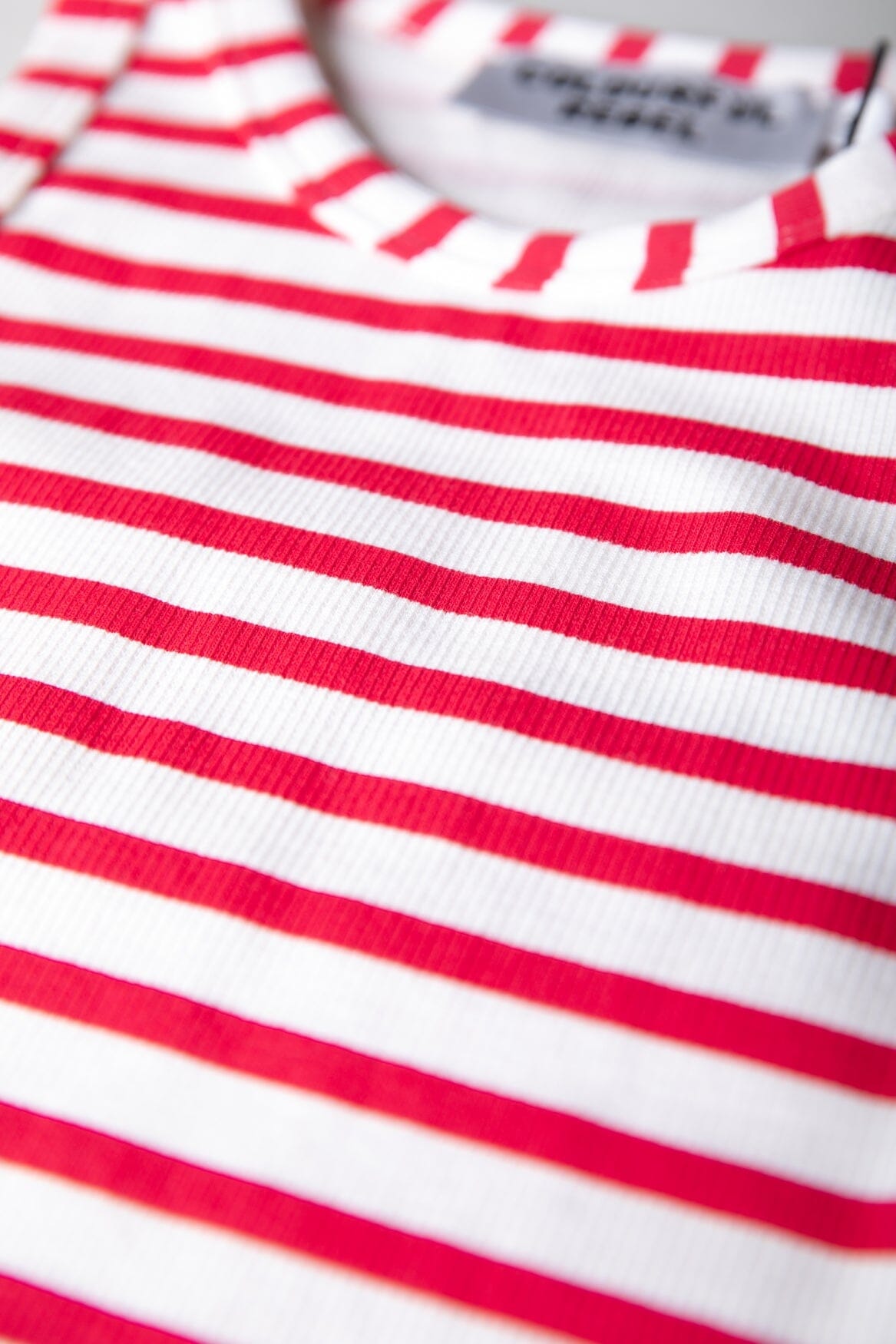 Colourful Rebel Sachi Striped Rib Tanktop | Poppy Red 