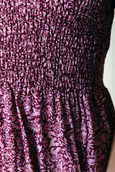 Colourful Rebel Sophie Floral Smock Dress | Medium pink 