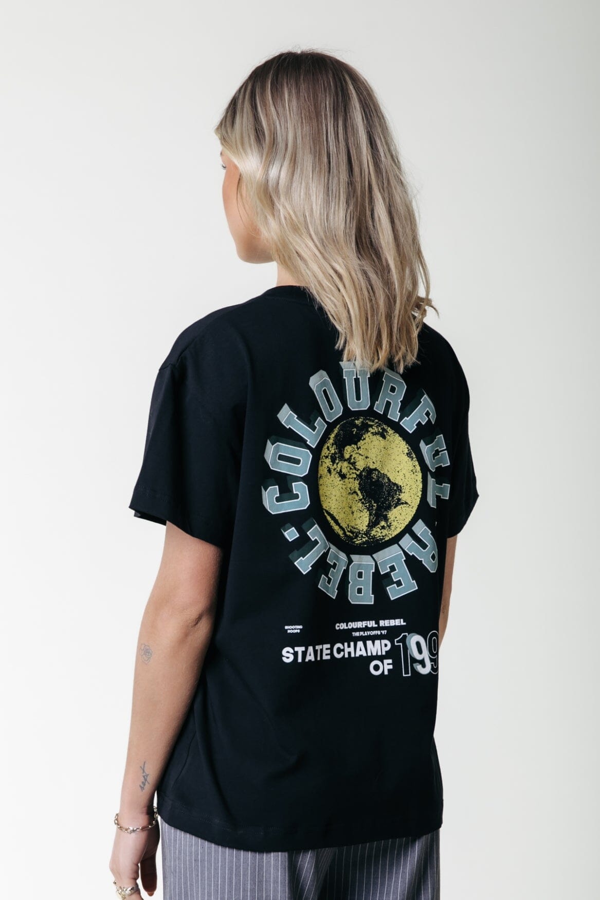 Colourful Rebel State Champ Loosefit Tee | Black 8720867052425