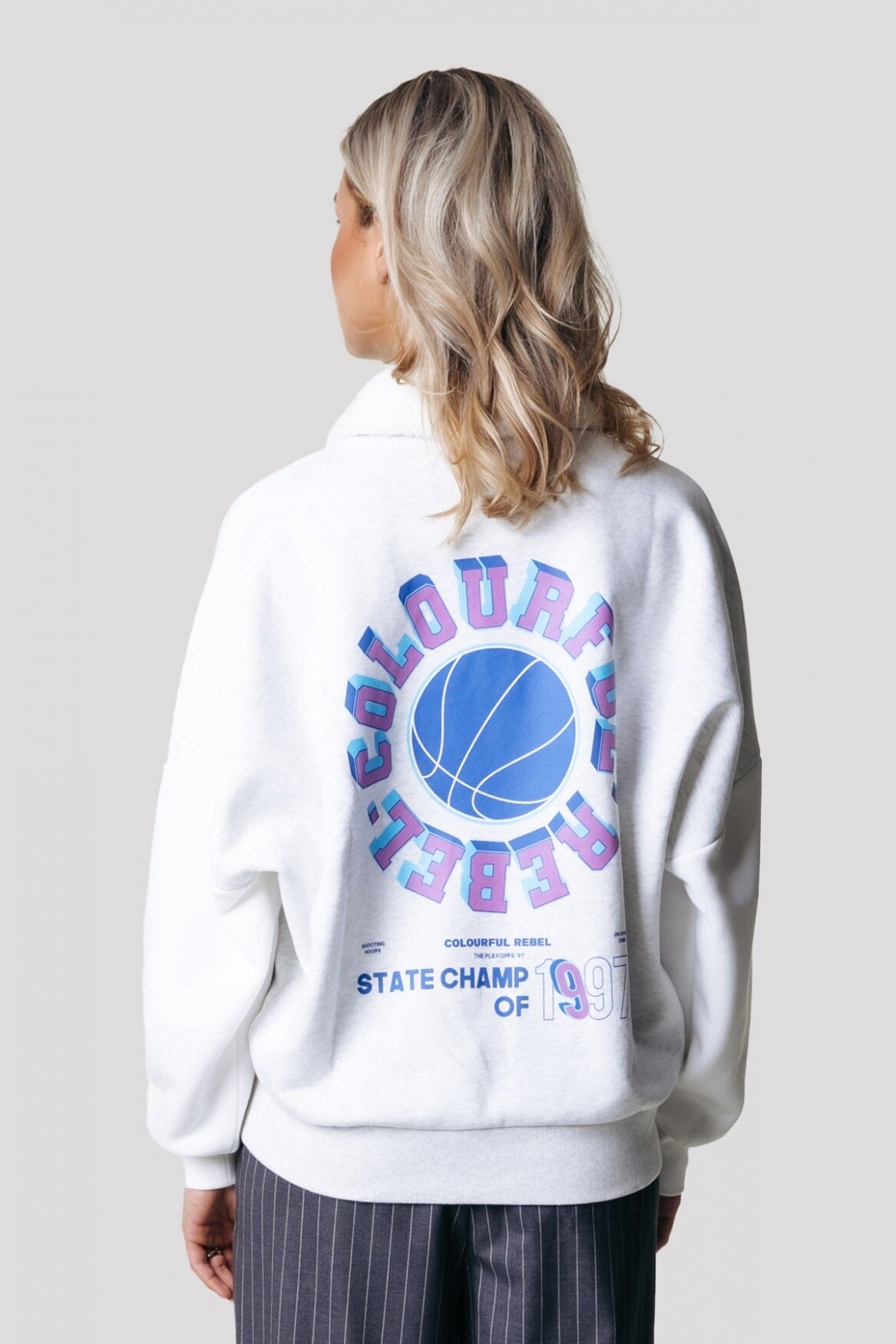 Colourful Rebel State Champ Sweat | Light grey melange 8720867037811