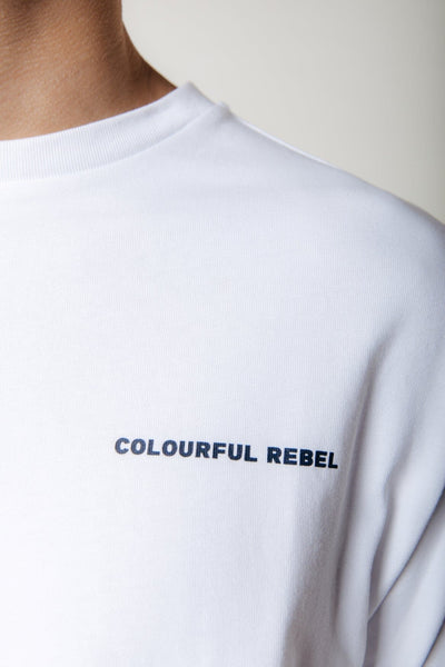 Colourful Rebel Statement Basic Tee | White 