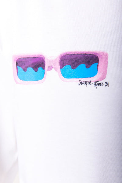 Colourful Rebel Sunglasses Longsleeve Tee | Standard white 