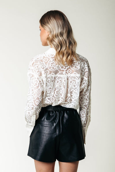 Colourful Rebel Talia Lace Blouse | Off white 