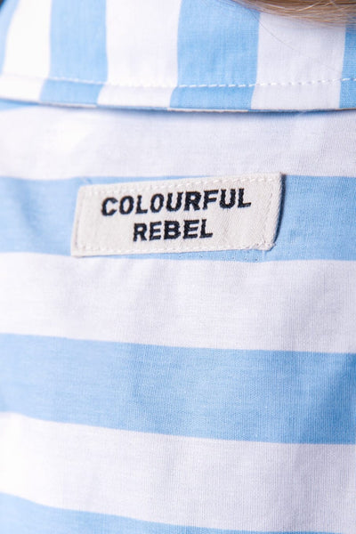 Colourful Rebel Talia Striped Blouse | Boys Blue 