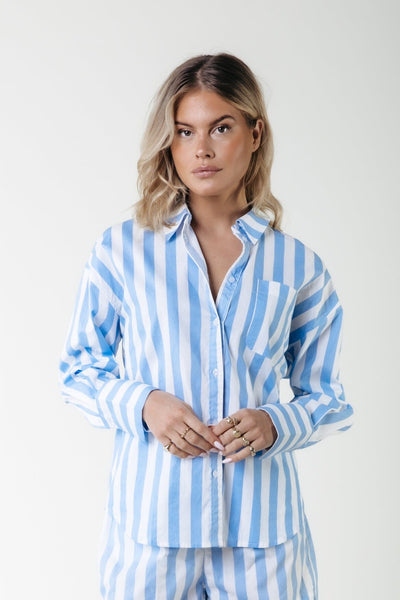 Colourful Rebel Talia Striped Blouse | Boys Blue 8720867034711