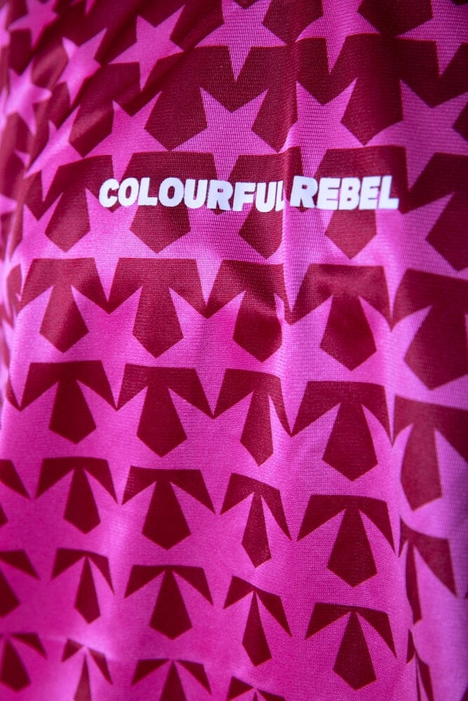 Colourful Rebel Taylie Star Football Dress | Red 