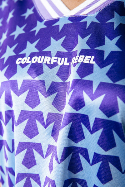Colourful Rebel Taylie Star Football Tee Dress | Lilac 