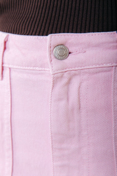 Colourful Rebel Tinsley Denim Worker Pants | Candy Pink 