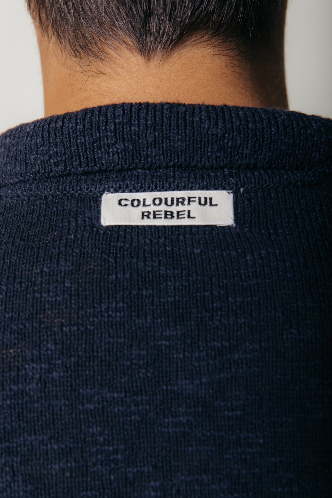 Colourful Rebel Toby Slub Zip Polo | Deepest Blue 
