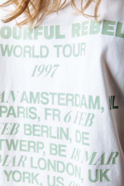 Colourful Rebel Travel Tee | Off white 