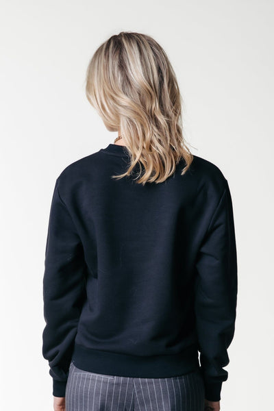 Colourful Rebel Uni Label Relaxed Sweat | Black 