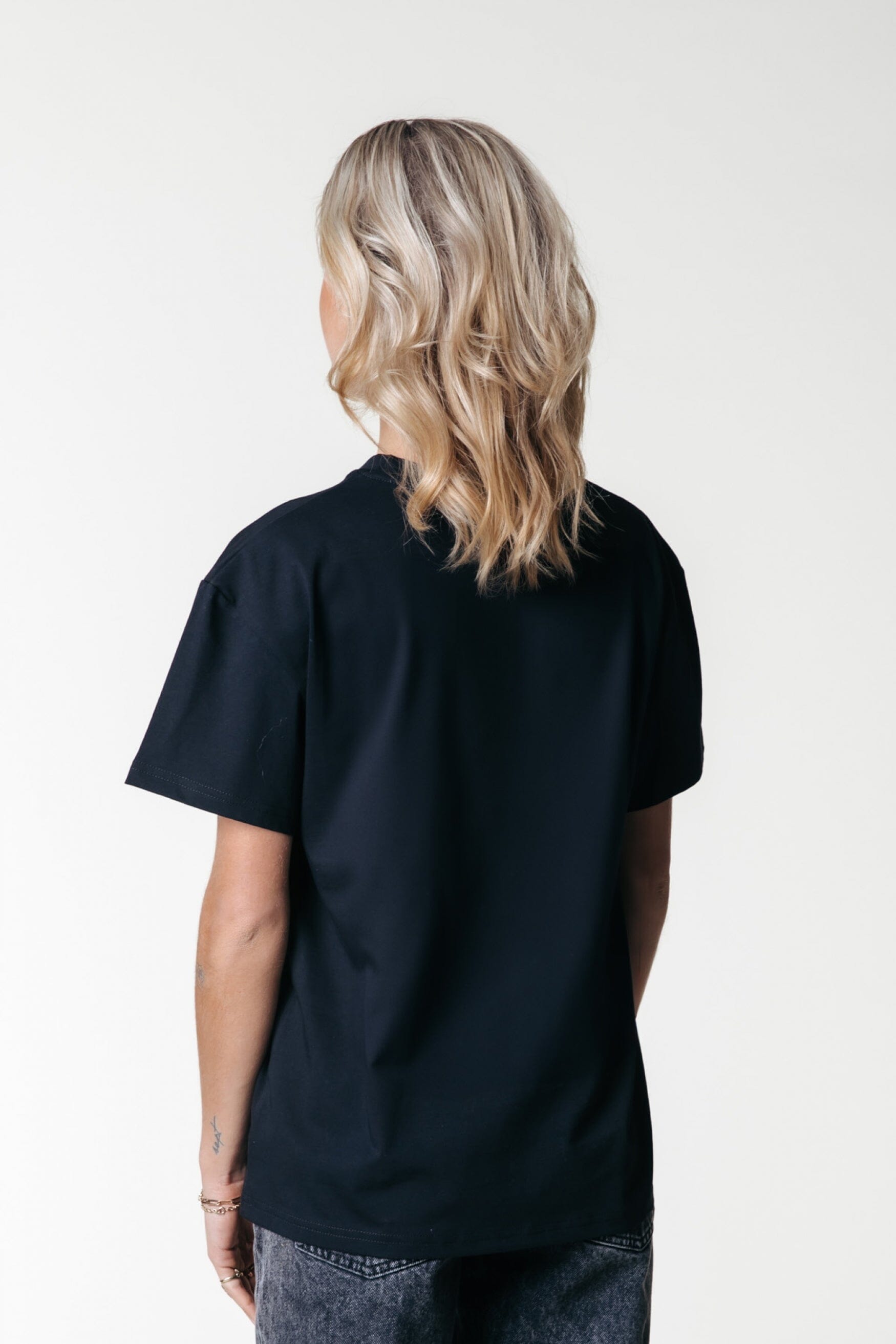 Colourful Rebel Uni Logo Boxy Tee | Black 