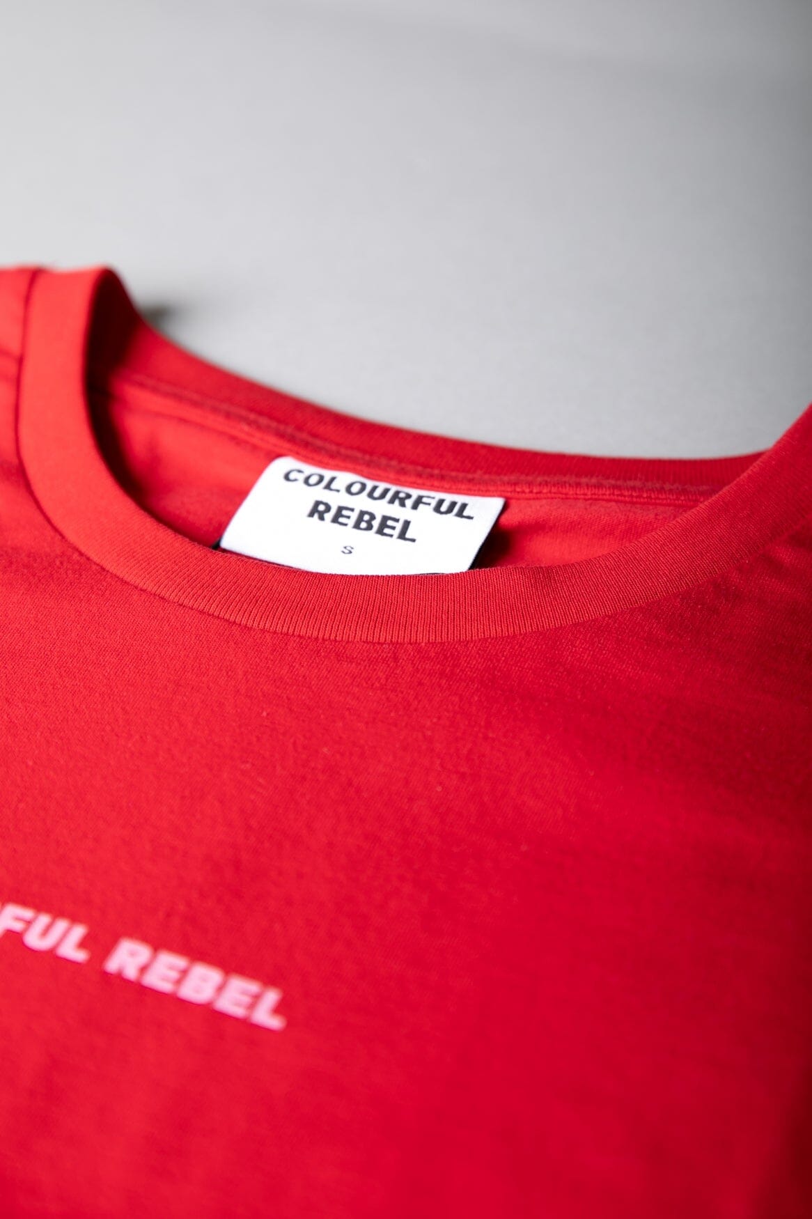 Colourful Rebel Uni Logo Boxy Tee | Fresh pink 