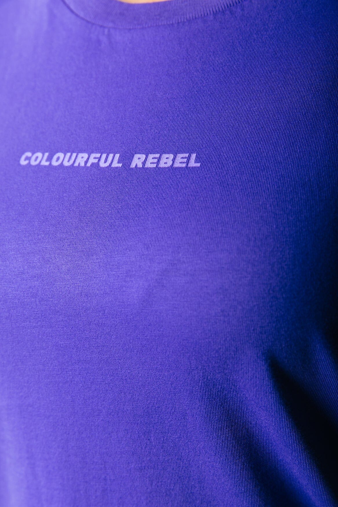 Colourful Rebel Uni Logo Boxy Tee | Liberty Purple 